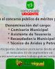 CONCURSO PUBLICO DE  MERITOS Y OPOSICION 
